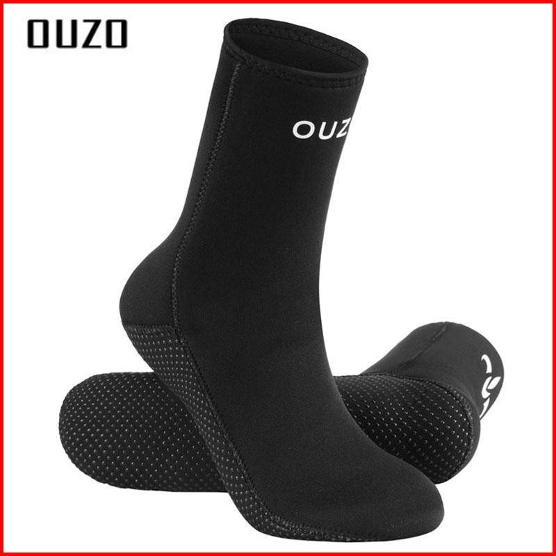 現貨 OUZO 5mm 潛水襪 男女款氯丁橡膠保暖防滑耐磨防水 襪口包邊 四針六線 戶外潛水沙灘