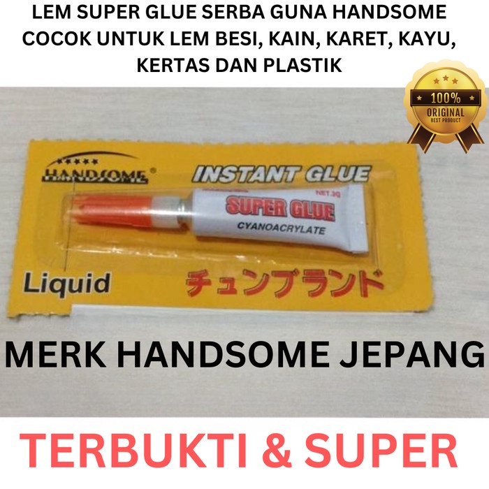 Glue POWER GLUE SUPER GLUE HANDSOME 膠水膠粘劑零售