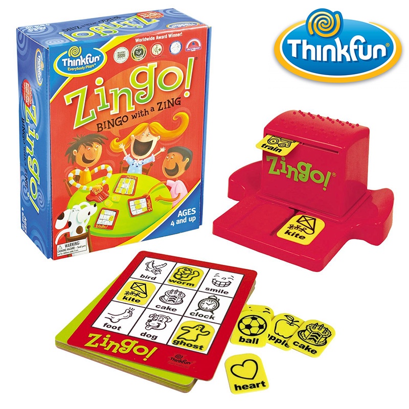 玩具 thinkfun眼明手快桌遊zingo英語單詞字母拼詞遊戲兒童益智玩具