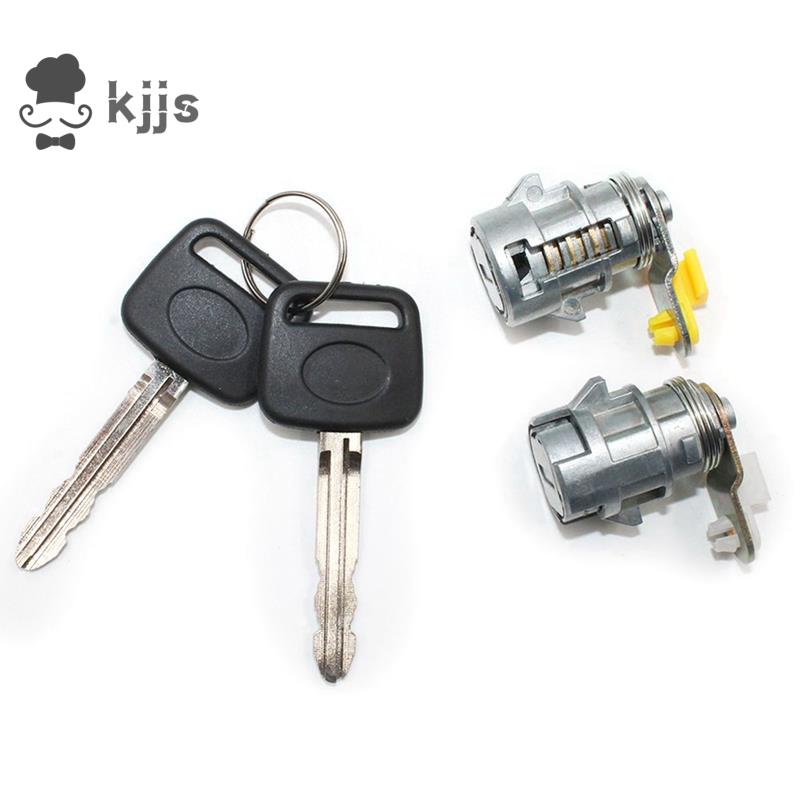 門鎖套裝帶鑰匙 (L &amp; R) 適用於 89-95 豐田皮卡 89-98 4Runner 適用於豐田門鎖芯鑰匙 6905
