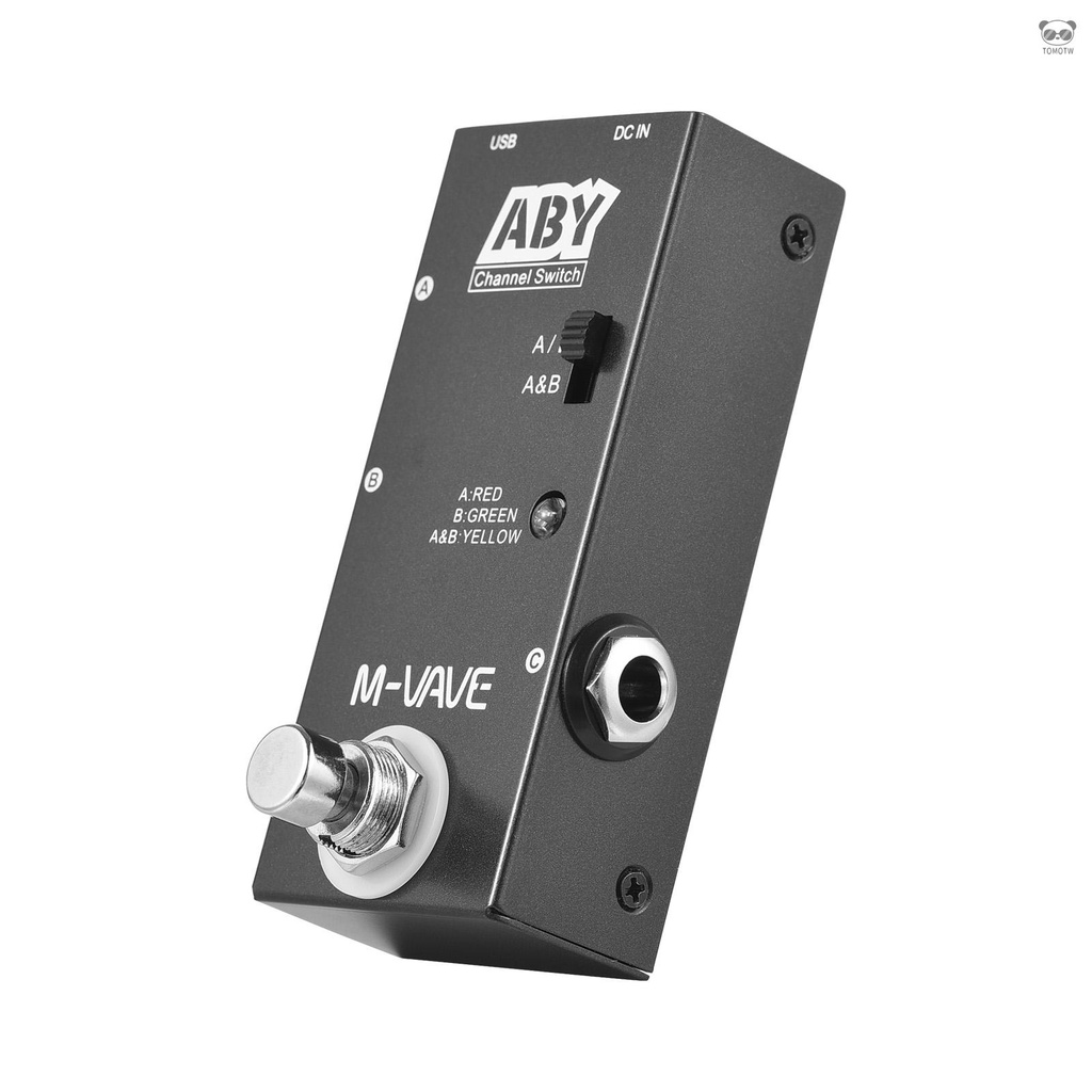 M-VAVE ABY線路選擇器 吉他貝斯單塊效果器 AB盒 支持正反雙向使用 - ABY Channel Switch