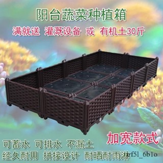 【✨廠家直銷✨】蔬菜種植箱 陽臺菜園樓頂種菜專用箱 種菜盆 特大加深花槽 塑膠花盆