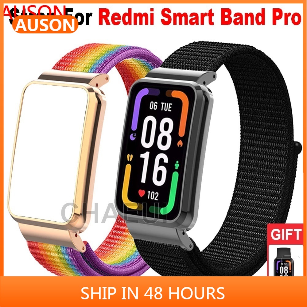 AUSON Redmi手環 Pro 錶帶 紅米手環Pro Redmi Smart Band Pro 尼龍魔術貼 替換腕帶