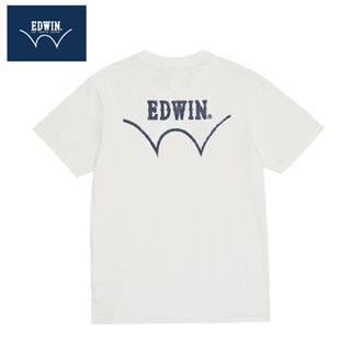 Edwin簡約時尚字母logo印花寬鬆短袖t恤夏季新款