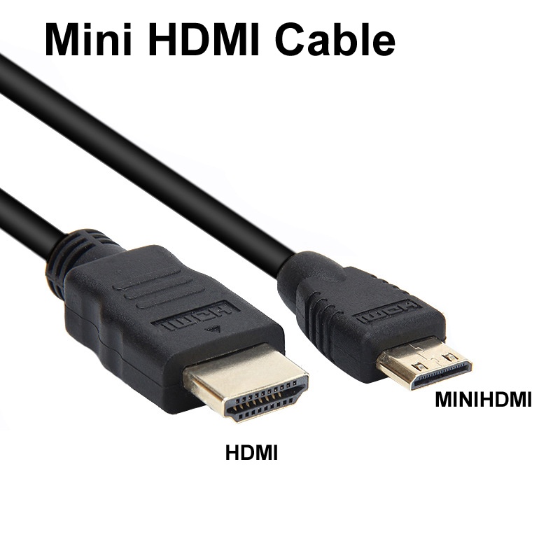 迷你 HDMI 到 HDMI 電纜 1080p 3D 鍍金適用於筆記本電腦攝像機 DV 顯卡高清電視顯示投影儀