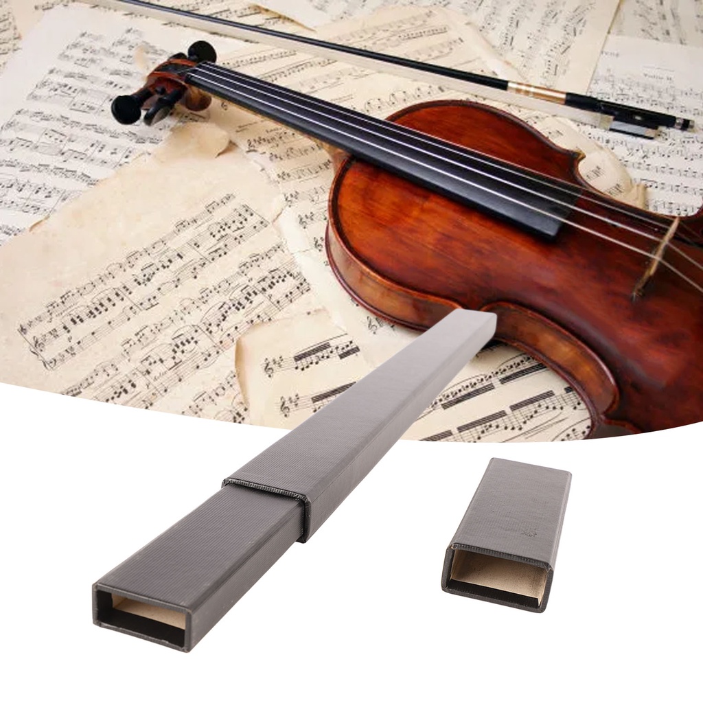 Spr-violin Viola 大提琴弓盒拉式強力貝殼天鵝絨襯裡弓保護套