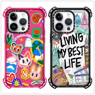Casetifg Travel Life Happy Rabbit 外殼磁性充電手機殼帶盒適用於 iPhone 15 1