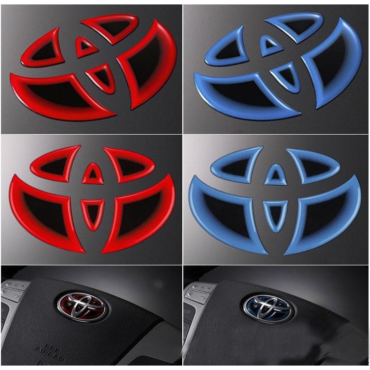 豐田 Toyota 方向盤標誌 - 3M 汽車裝飾貼紙徽章