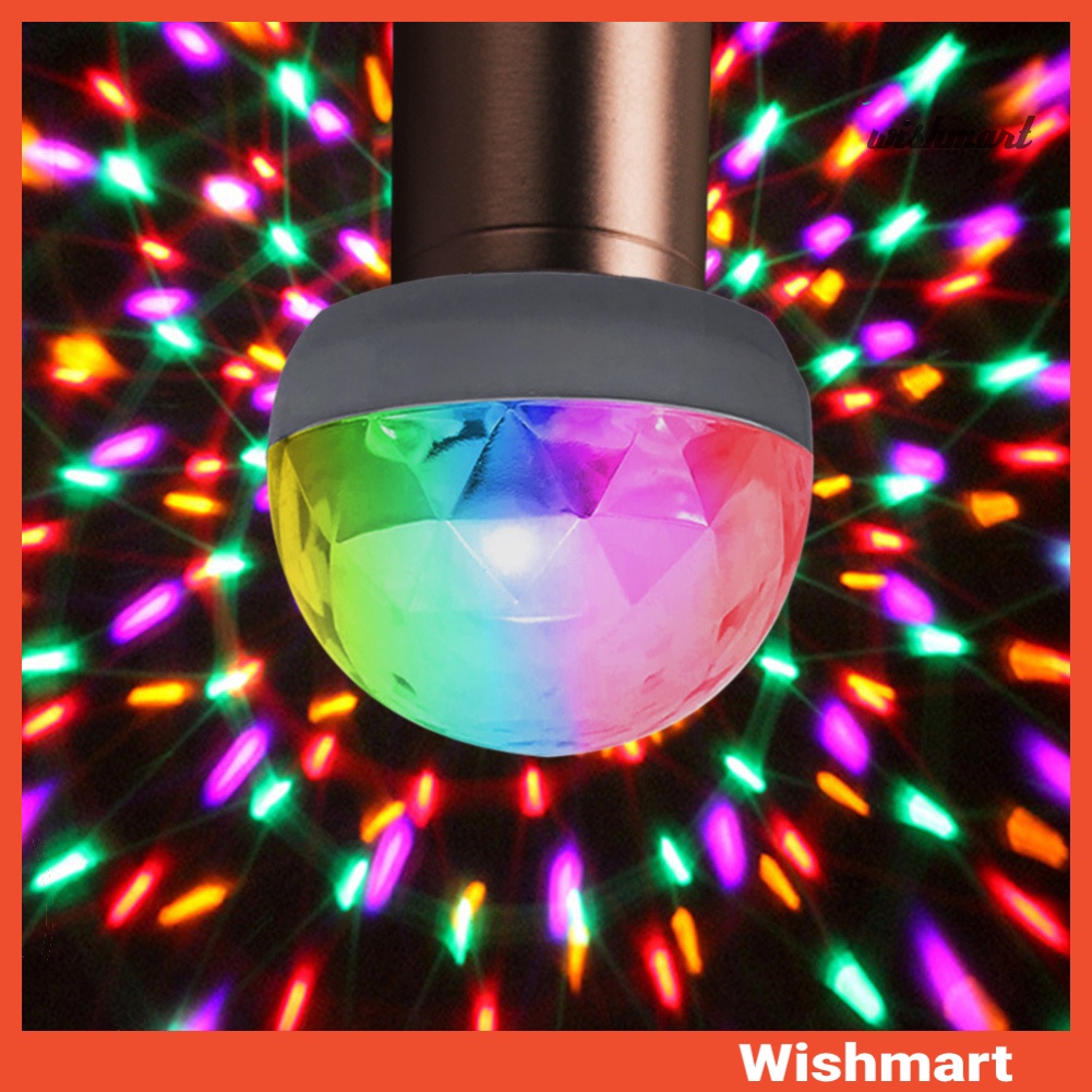 【現貨】七彩聲控魔球USB迷你迪斯科燈光派對KTV霓虹燈