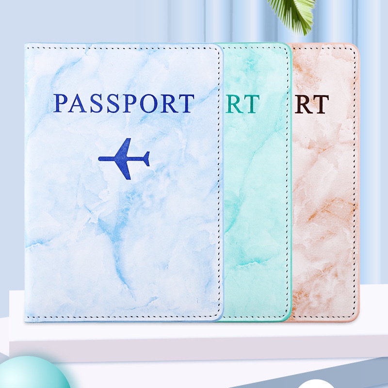 【客製化】【護照套】護照包 機票夾 油邊 大理石紋 護照套 旅行護照 保護套 證件夾 定LOGO