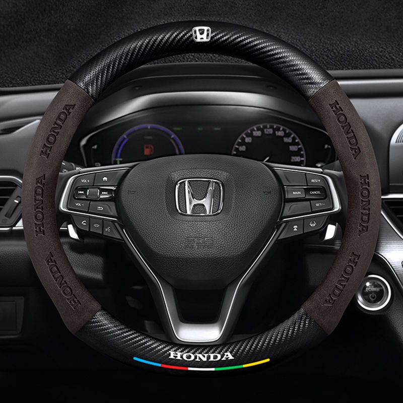 Honda 翻毛皮 本田方向盤套 CIVIC FIT CRV HRV ODYSSEY ACCORD汽車方向把套 方向盤套