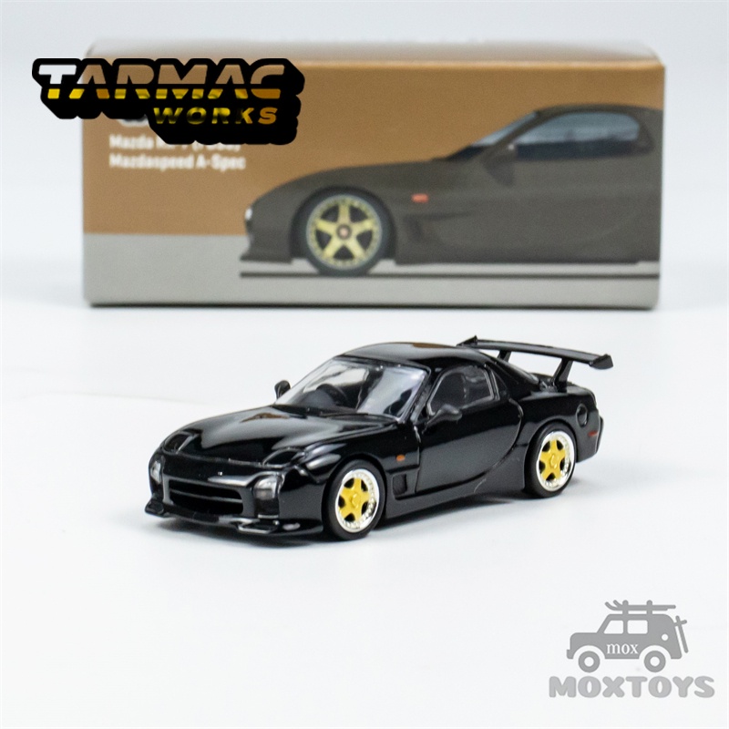 Tarmac Works 1:64 Mazda RX-7 FD3S 速度 A-Spec 亮黑色壓鑄模型車