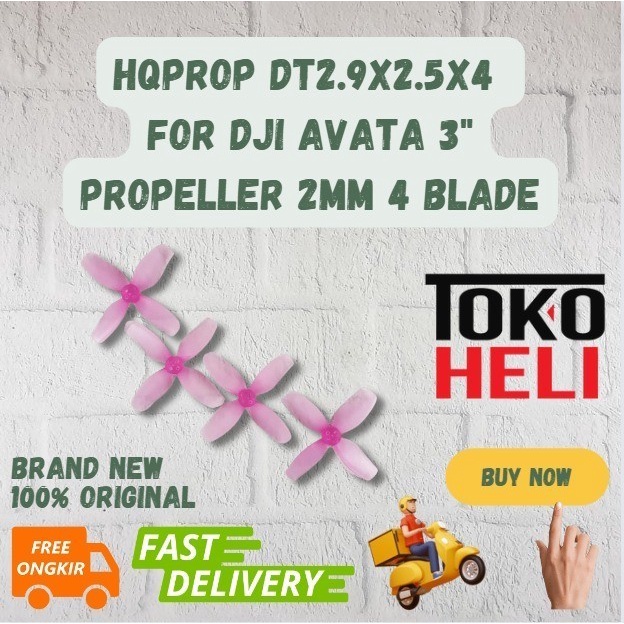 Hqprop DT2.9X2.5X4 適用於 DJI Avata 3 螺旋槳 2mm 4 葉片粉色
