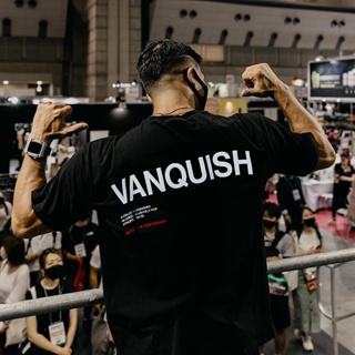 現貨VANQUISH新款短袖VQ男女ins運動健身休閒純棉寬鬆t恤