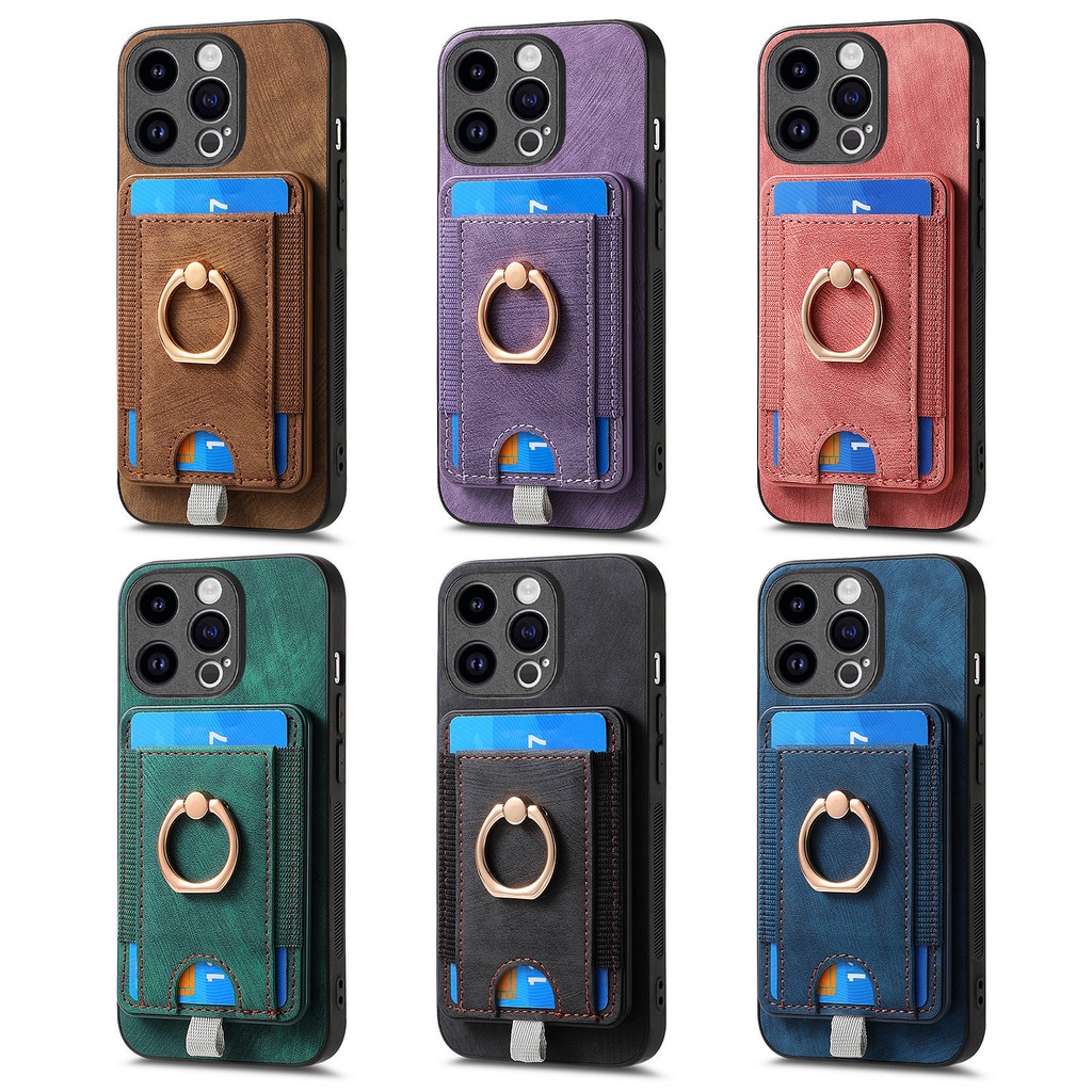 Oppo K11 K11X Realme 10 Pro Plus 磁性鐵環卡包手機殼
