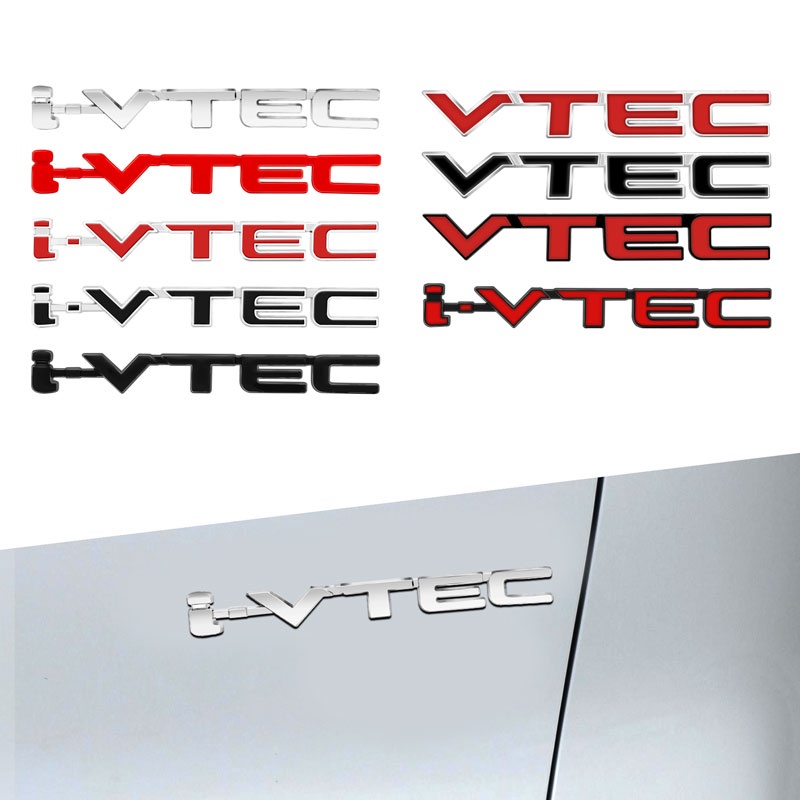 HONDA 本田思域雅閣奧德賽 CRV HRV 爵士 3D 金屬 VTEC I VTEC 字母標誌汽車擋泥板後行李箱車身