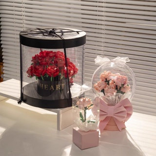 🌟台灣熱賣🌟兼容樂高積木粉色玫瑰花束抱抱桶永生花朵手工拼裝送女生結婚禮物