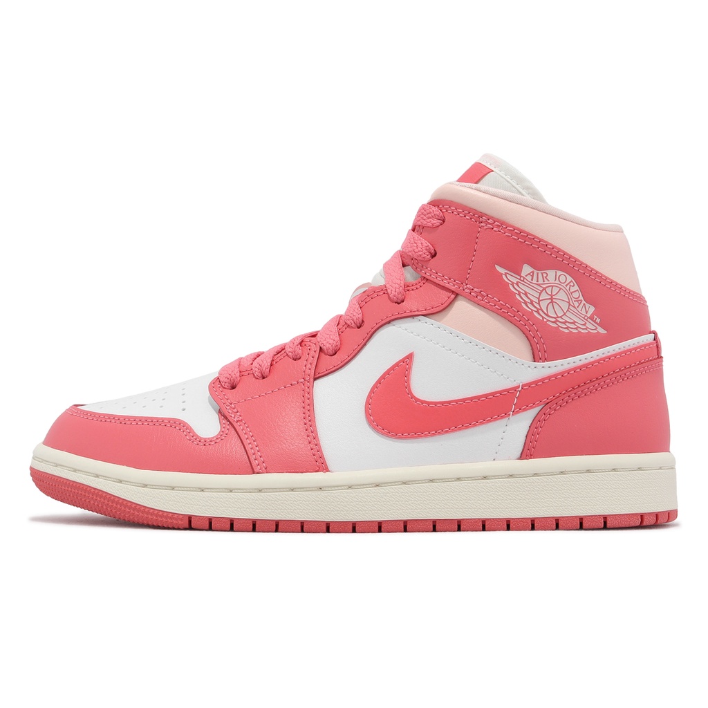 Nike Wmns Air Jordan 1 Mid SE 粉紅 草莓奶油 女鞋 AJ1 ACS BQ6472-186