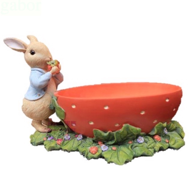 [HOME] Peter Rabbit 正版授權 彼得兔草莓果盤 大款 糖果盤置物盤 水果盤 比得兔草莓果盤 裝飾品