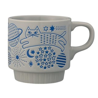 日本 DECOLE 散步貓咪馬克杯/ 宇宙 eslite誠品