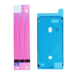 2 件/套電池不幹膠貼紙條 + LCD 顯示屏防水密封膠貼紙適用於 iPhone 6S 7 8 Plus X