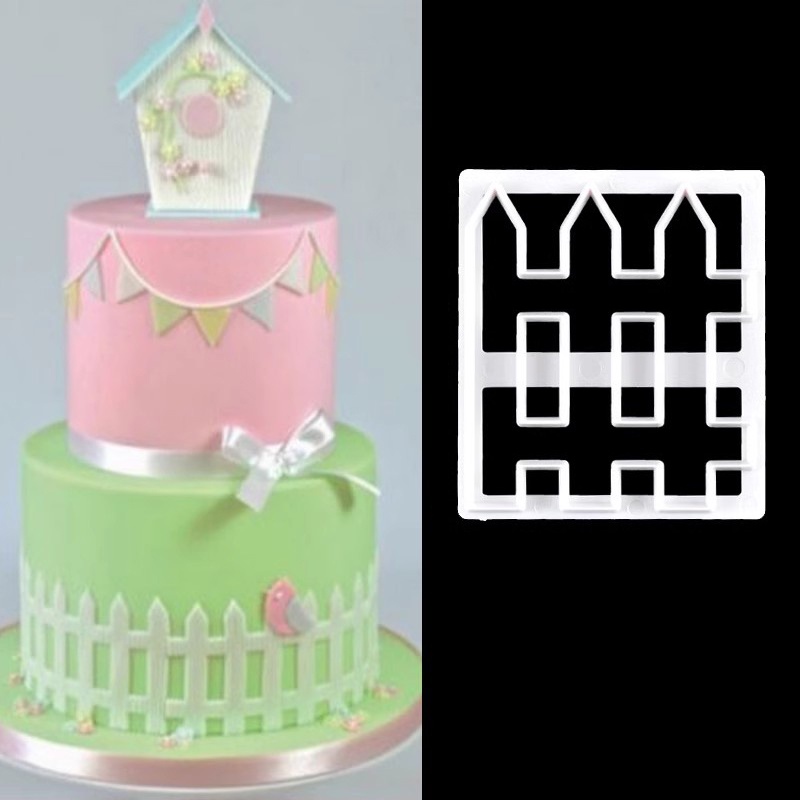 圍欄蛋糕周邊邊框切割器翻糖蛋糕餅乾圍欄周邊邊框裝飾印刷模具蛋糕裝飾烘焙工具