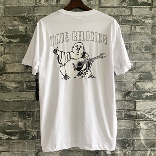 美潮True Religion男士夏季短袖T恤圓領經典Logo印花潮流