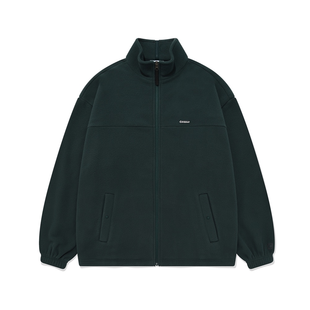 [COVERNAT]  毛絨拉鍊夾克外套（綠色） [G7]
