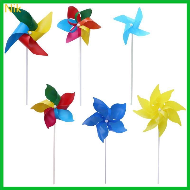 Nik 10 件套風車風車風車風車花園庭院藝術裝飾戶外玩具 DIY