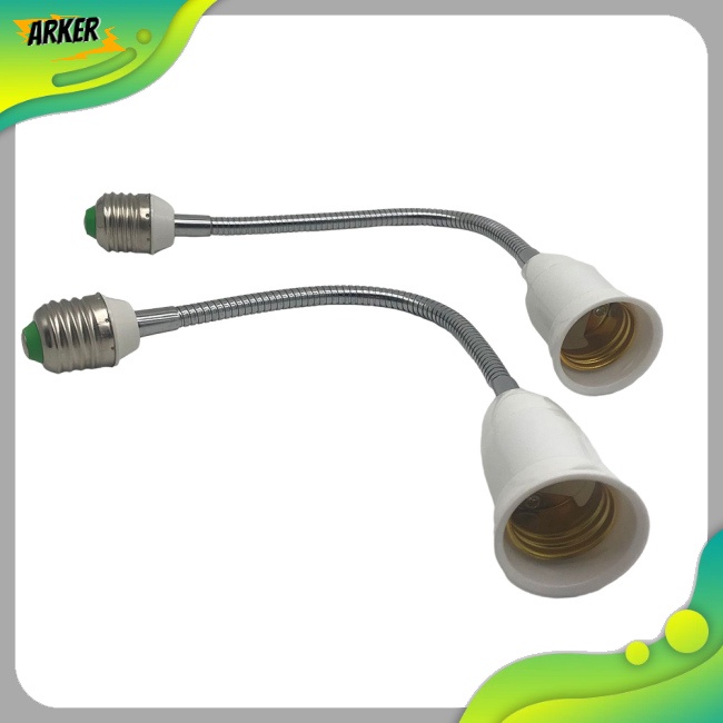 Ak 17/20/30cm E27 至 E27 LED 燈座 360 度可彎曲可調節插座延長器適用於客廳廚房