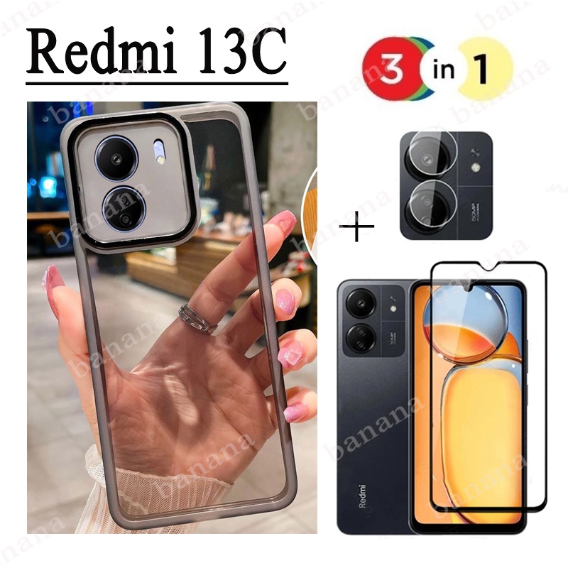 Redmi 13C 防震手機殼適用於 Redmi Note 12 Pro 5G 4G 10 10A 10C 防撞相機配備