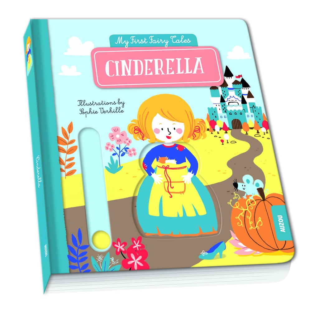 My First Pull-the-Tab Fairy Tales: Cinderella (硬頁推拉書)(硬頁書)/Sophie Verhille【禮筑外文書店】