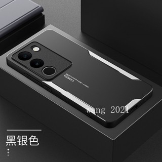 熱銷 全新 VIVO V29e V29 V27 V25 V25 Pro 5G硬殼軟 TPU 框架防指紋手機殼保護套