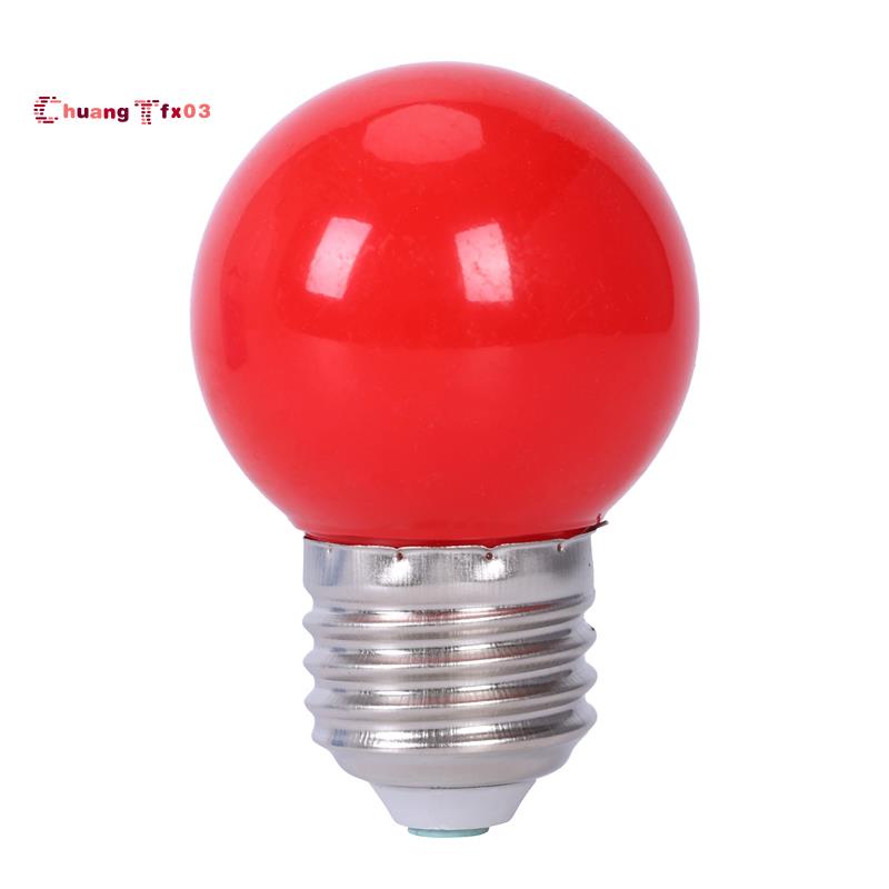 E27 3W 6 SMD LED 節能球泡燈 AC 110-240V,紅色