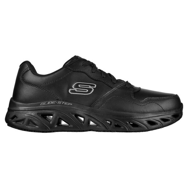 Skechers Glide Step SR 男 工作鞋 休閒 耐油 防滑 防觸電 廚師鞋 黑 [200105BLK]