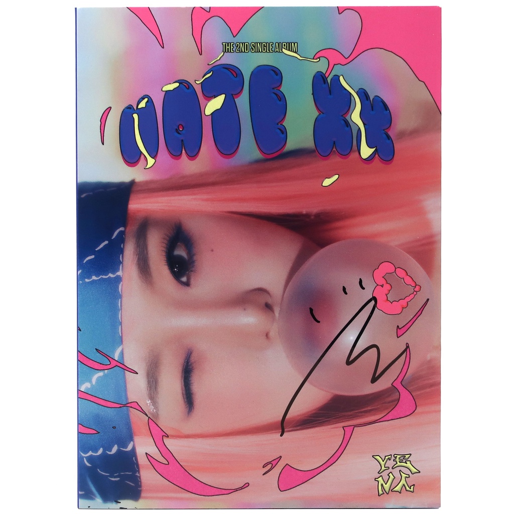 Yena - Hate XX 簽名親筆簽名第 2 單曲專輯 CD K-pop 2023 IZ*ONE
