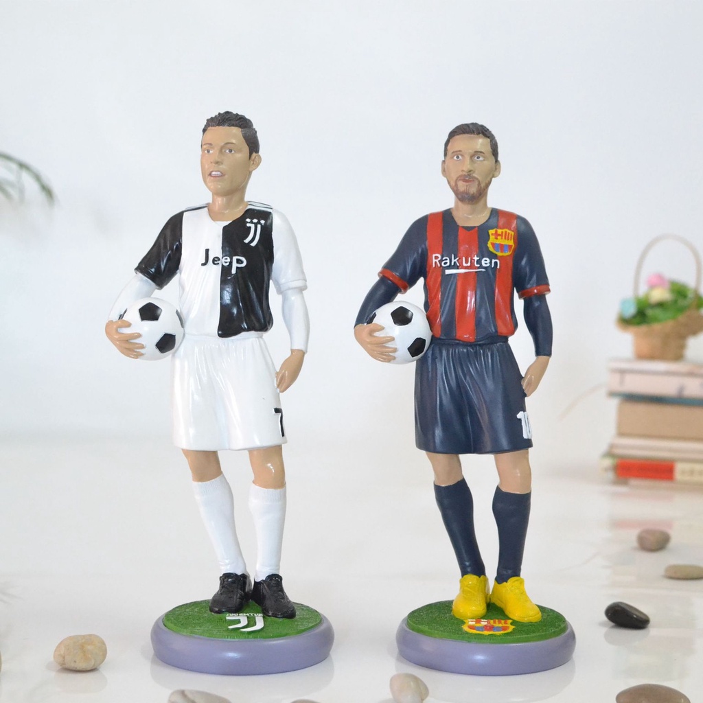 世界盃足球公仔c羅梅西手辦 球星人物擺件玩偶明星模型生日禮物雕像29cm