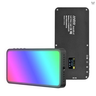 Andoer RGB LED攝影燈 3000K-6500K CRI ≥95 亮度可調 30種特效 帶便攜袋 適合平面/產