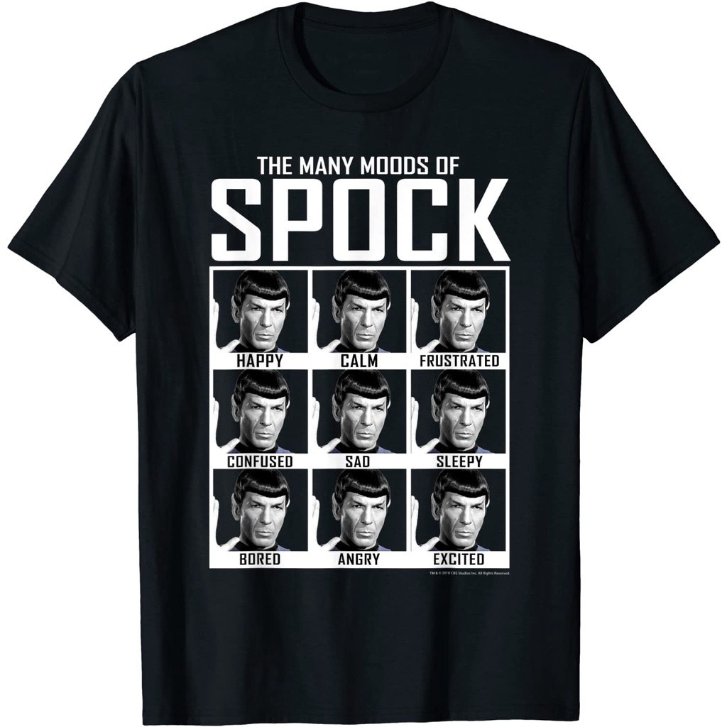 Star Trek星際迷航（星際旅行）圖案印花男士百分百純棉圓領短袖T恤
