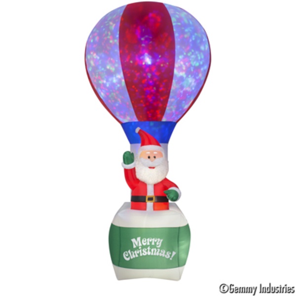 六分埔禮品 ★充氣毛絨老公坐熱氣球-萬花筒&lt;紅綠藍&gt;★(現貨/發票)-聖誕佈置/櫥窗/場地布置
