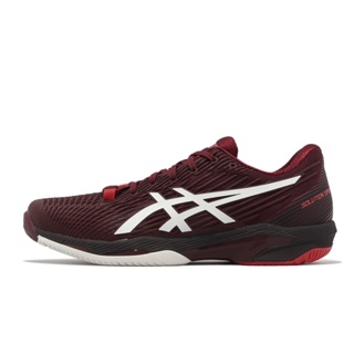 Asics 網球鞋 Solution Speed FF 2 酒紅 白 低筒 男鞋 亞瑟士 ACS 1041A182602