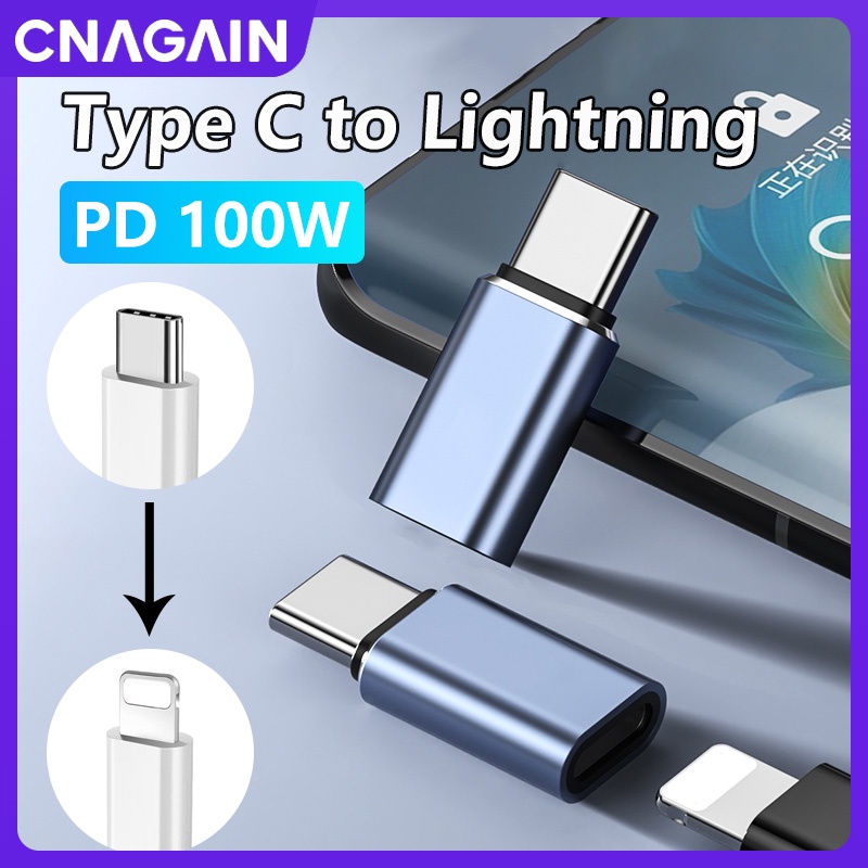 Cnagain Mini Type C 轉閃電適配器適用於 iPhone 15/iPad Pro,USB C 轉閃電便攜