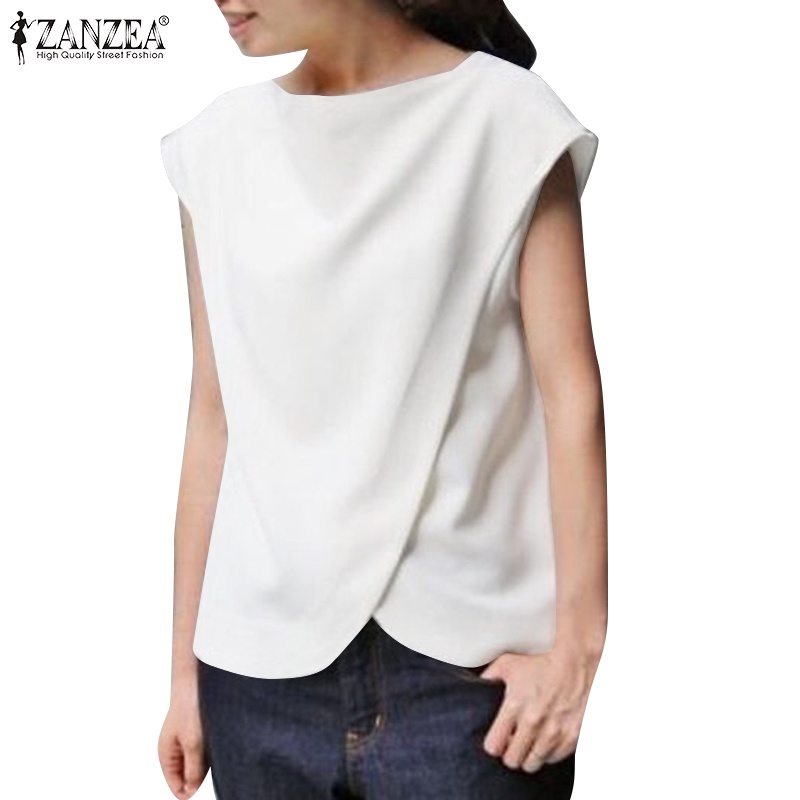 Zanzea 女式韓版時尚休閒雙層包袖襯衫
