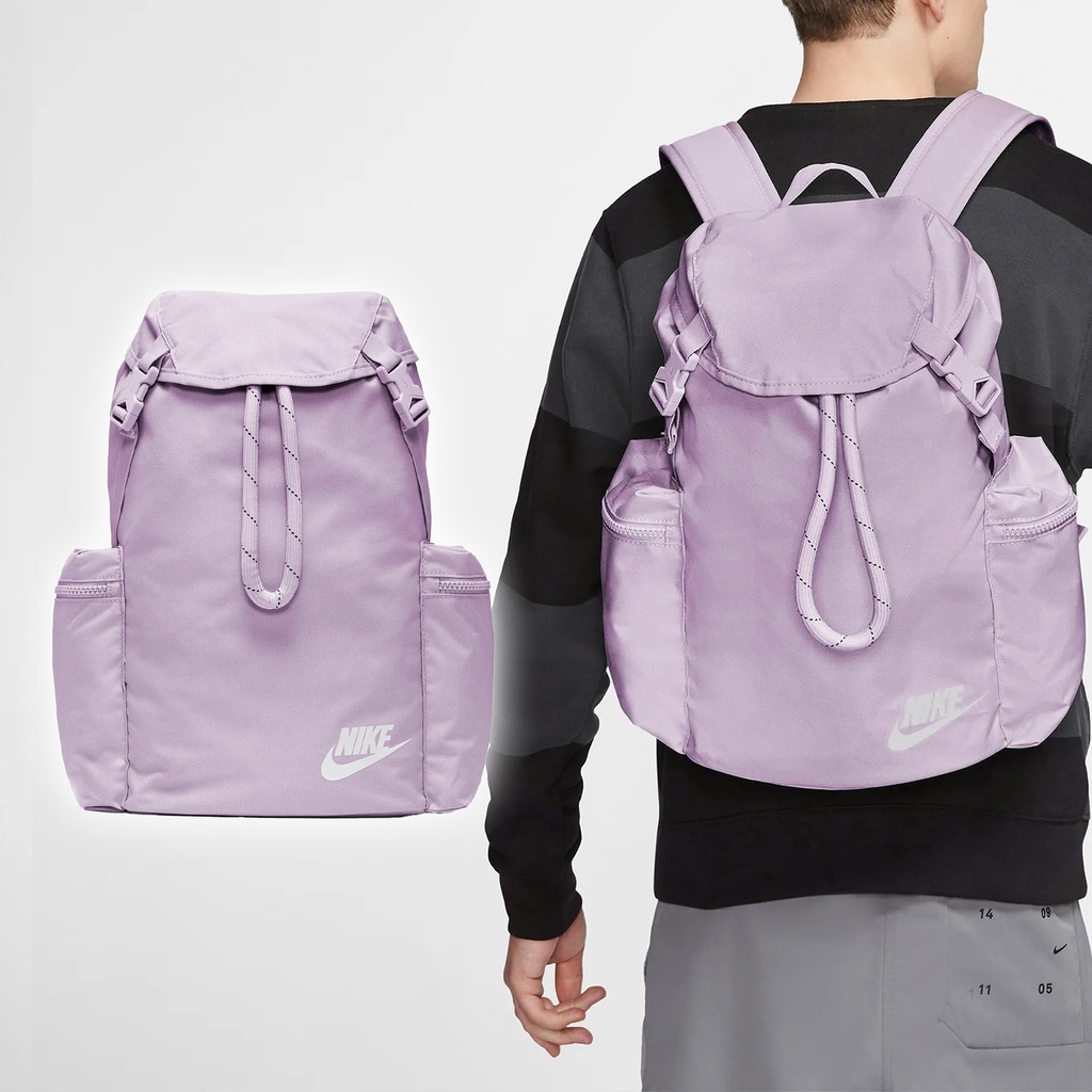 Nike 包包 Heritage 男女款 粉色 後背包 雙肩包 束口 旅行【ACS】 BA6150-576