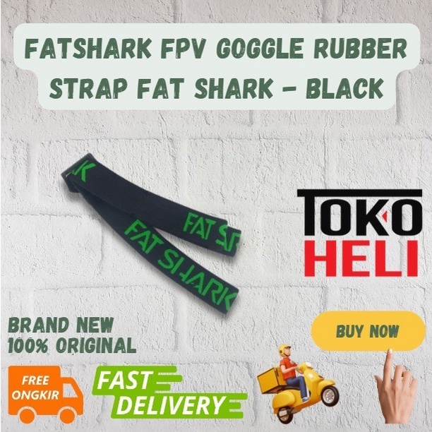 Fatshark FPV 護目鏡橡膠錶帶 Fat Shark 黑色