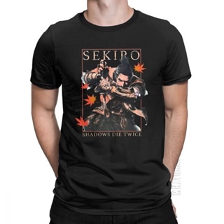 男式武士忍者 Sekiro Shadows Die Twice T 恤靈魂遊戲日本 100% 棉短袖 T 恤新到貨 T