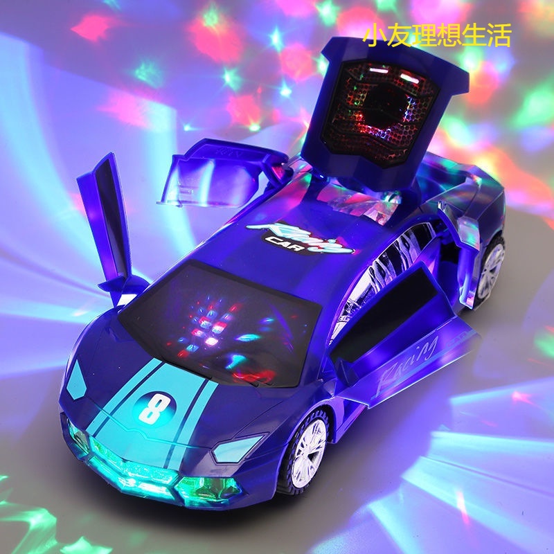 【熱銷】旋轉玩具車 旋轉警車 萬向車 變形電動車 跳舞車 變形旋轉萬向警車 萬向發光電動小汽車 聲光360度變形電動