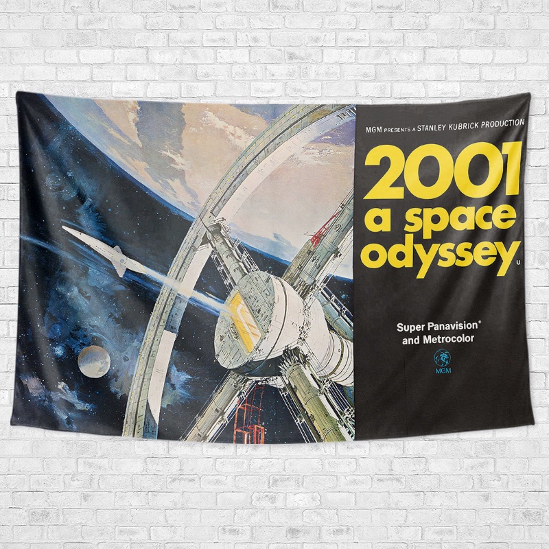 2001太空漫遊美國經典科幻電影訂製周邊裝飾背景牆布海報掛毯掛布