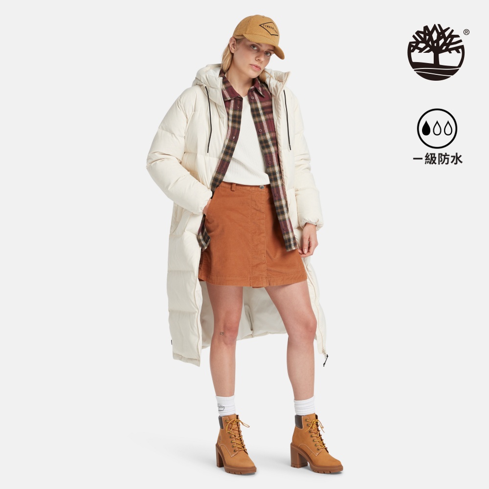 Timberland 女款白煙色再生羽絨外套|A6HG9V04