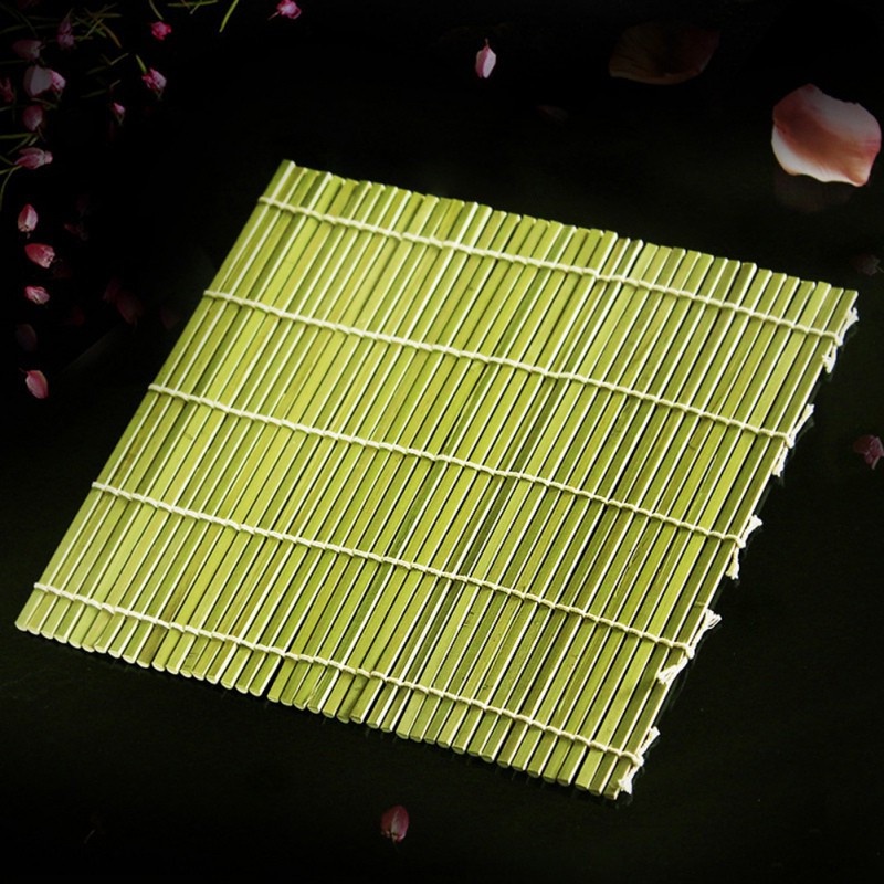 綠竹簾壽司模具便攜式壽司模具 DIY 手工紫菜包壽司模具廚房用